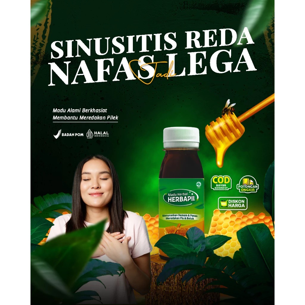 

MADU HERBAPIL OBAT HERBAL ATASI SINUSITIS, BRONKITIS