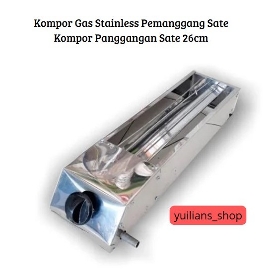 Kompor Gas Pemanggang Stainless / Kompor Panggangan Sate,Sosis,Ikan 26cm