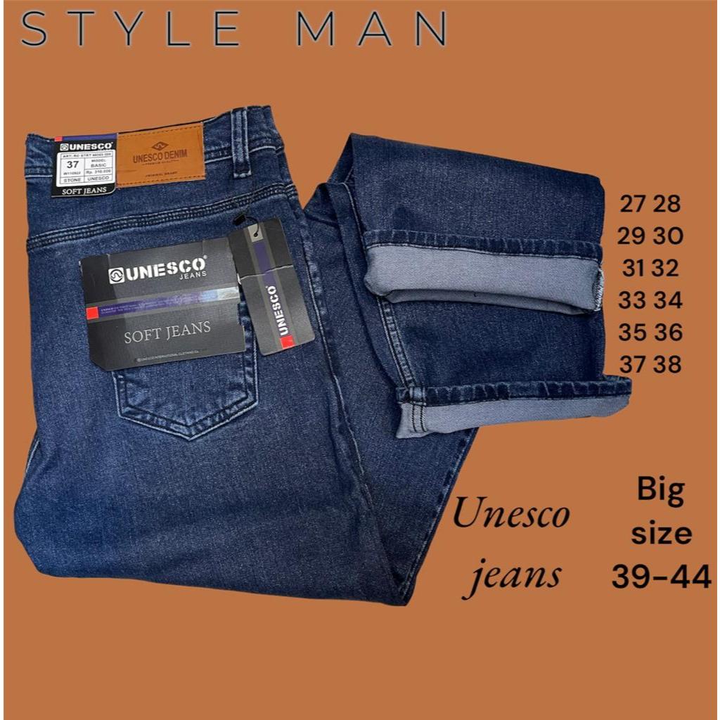 BIG SIZE 27-44 bayar ditempat/unesco jeans/celana jeans standar pria/celana panjang terbaru dan lagi
