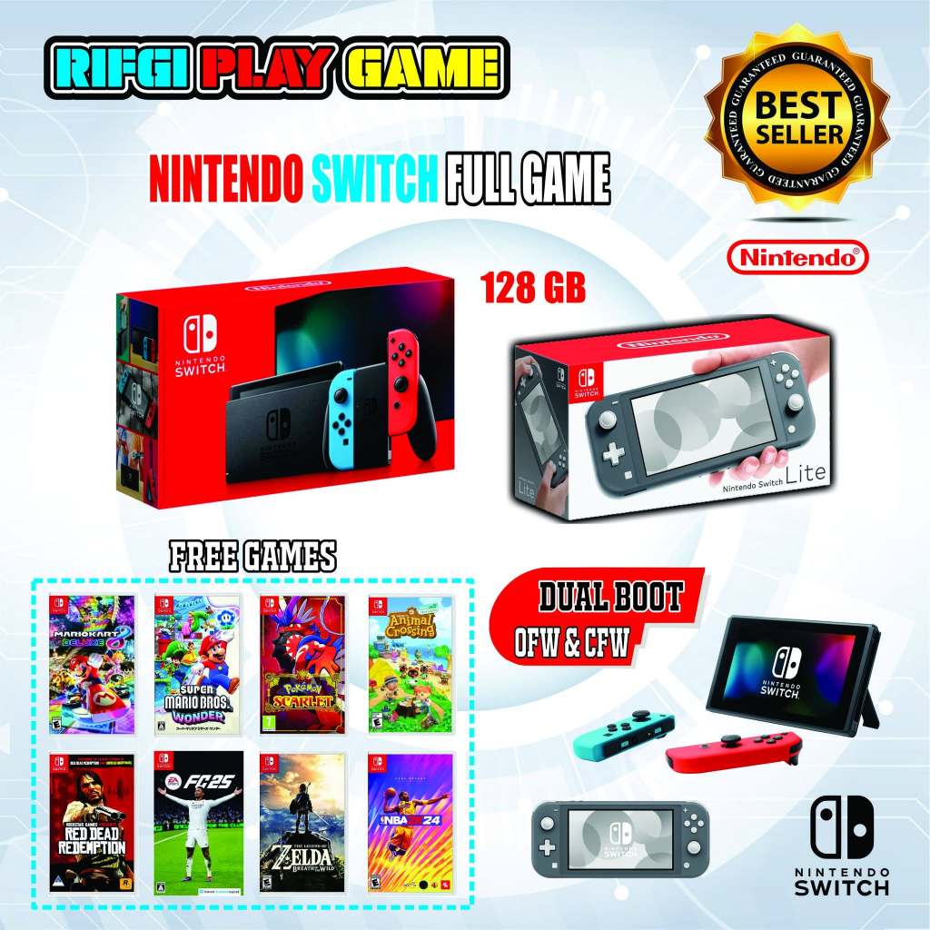 Nintendo Switch OLED Cfw  128GB Full Game