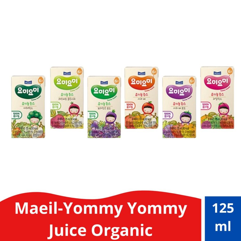 

Maeil - Yommy Yommy Jus Organic/ Jus organik Korea 125ml