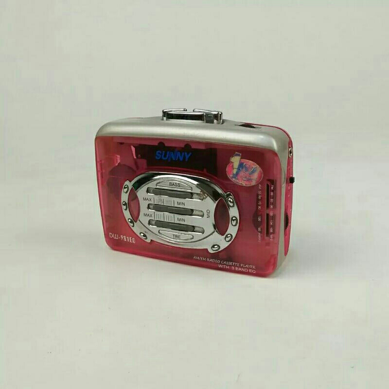 WALKMAN SUNNY TRANSPARAN DW-981EQ | STEREO RADIO CASSETTE PLAYER