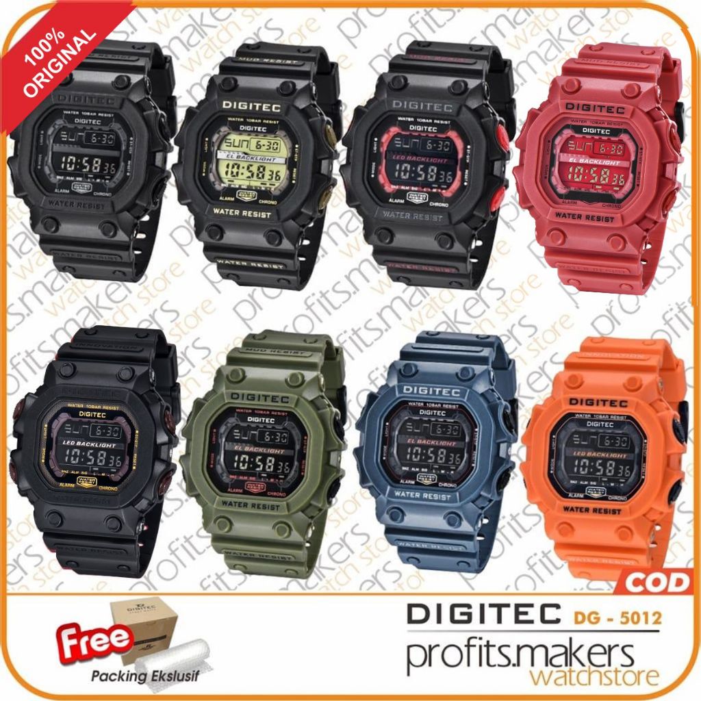 DIGITEC DG 5012 / DG-5012 / DG5012 / DG 2012 Watch Jam Tangan ORIGINAL