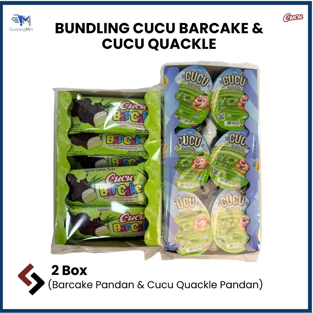 

Bundling Cucu Barcake Pandan & Cucu Quackle Pandan