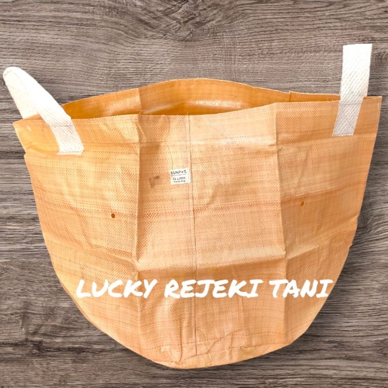 plater bag kuning 75 liter, wadah tanaman