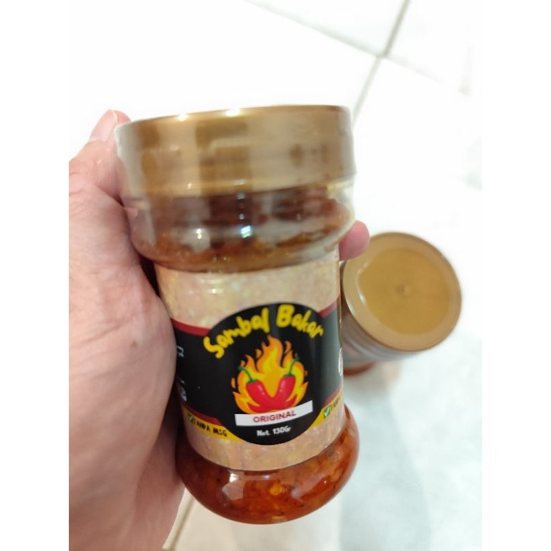 

Sambal Bakar Original / Kemangi ala Geprek Moza Viral Smokey Sambal Botolan Bawang