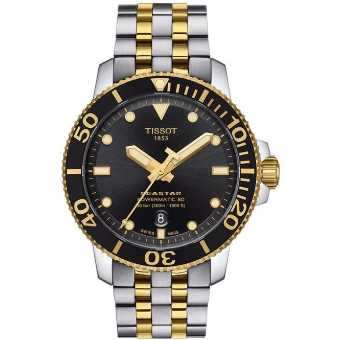 Tissot Seastar 1000 Powermatic 80 Jam tangan pria Original T120.407.22.051.00