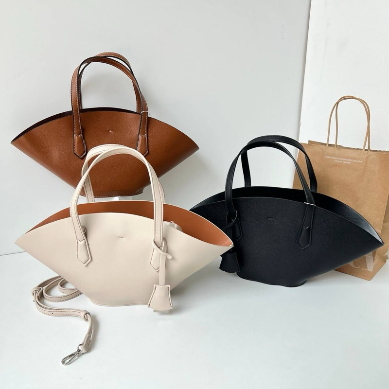 Tas Zara selempang jinjing hitam putih coklat