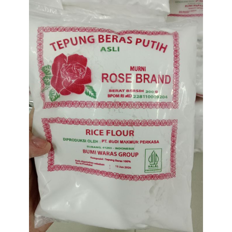 

Tepung Beras Putih Rose Brand 200 Gram