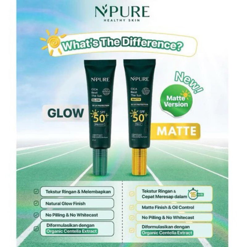 NPURE Cica Beat The Sun | NPURE Cica Beat The Sun Matte | NPURE Cica Beat The Sun Glow