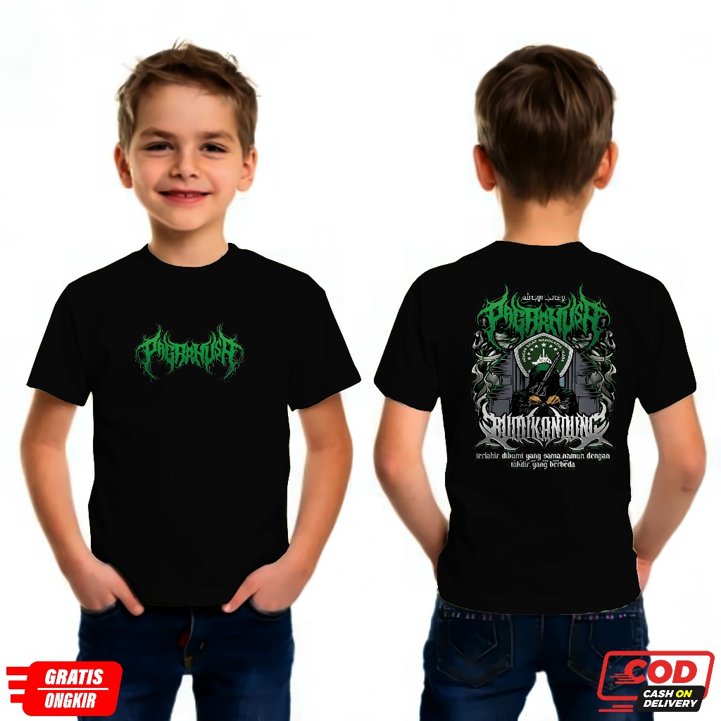 KAOS ANAK PAGAR NUSA HARDCORE FONT EDITION SABLON DTF DISTRO PENCAK SILAT IPSI KAOS SILAT INDONESIA