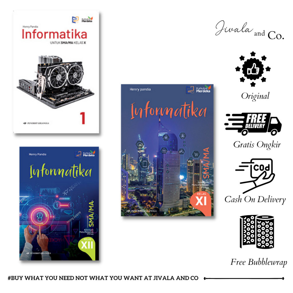 ERLANGGA - INFORMATIKA KELAS 10,11,12 SMA/MA/KM