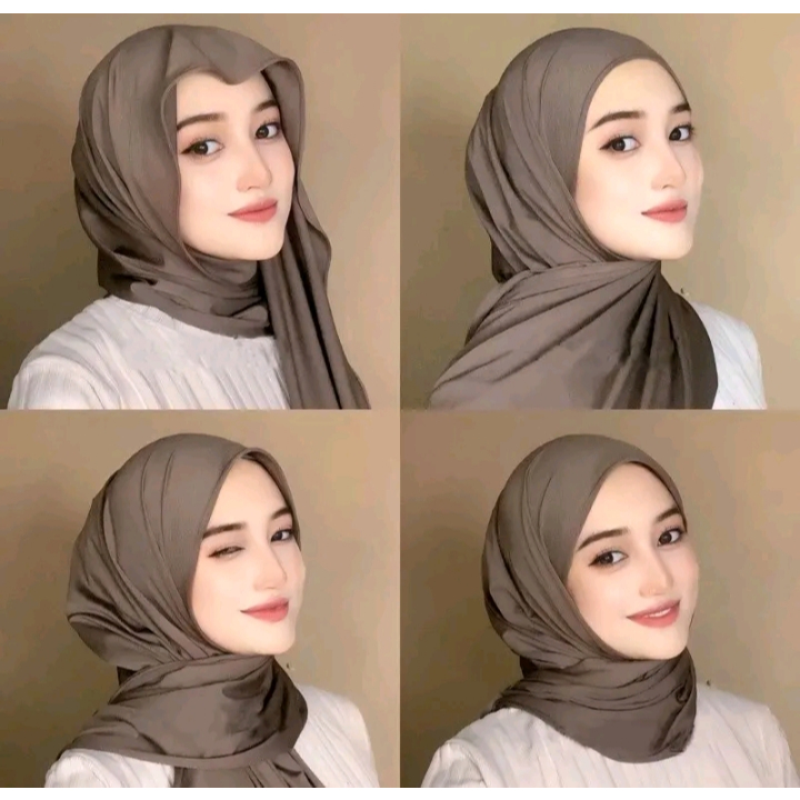 Pashmina Kaos Jersey Premium || Hijab Pashmina Jersey Premium || Jilbab Pashmina Oman Shawl Turkey