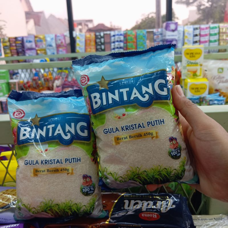

Gula kristal Putih Bintang 450 Gram