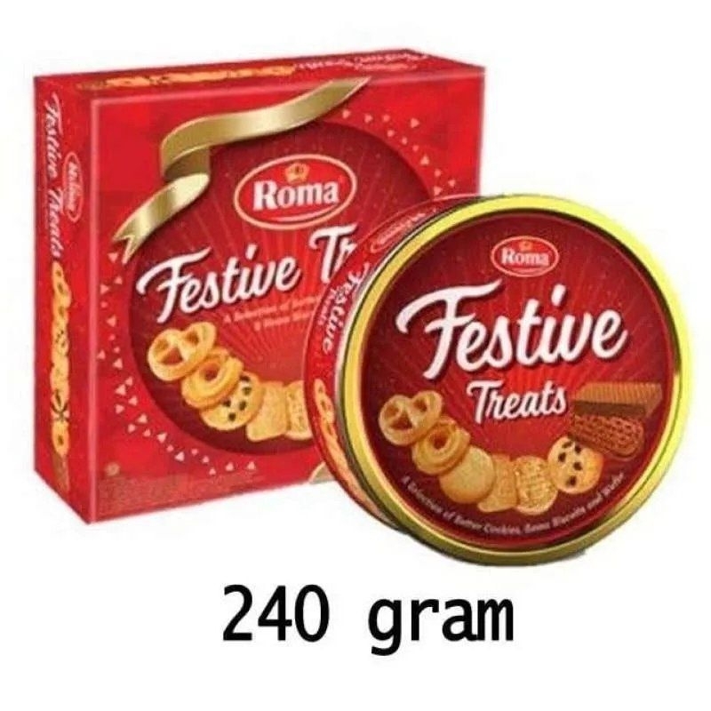 

ROMA FESTIVE TREATS KEMASAN KALENG 240gr