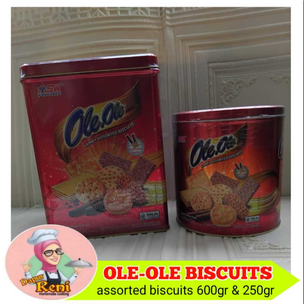 

Ole ole assorted biscuits kemasan kaleng 600gr dan 250gr/kue lebaran