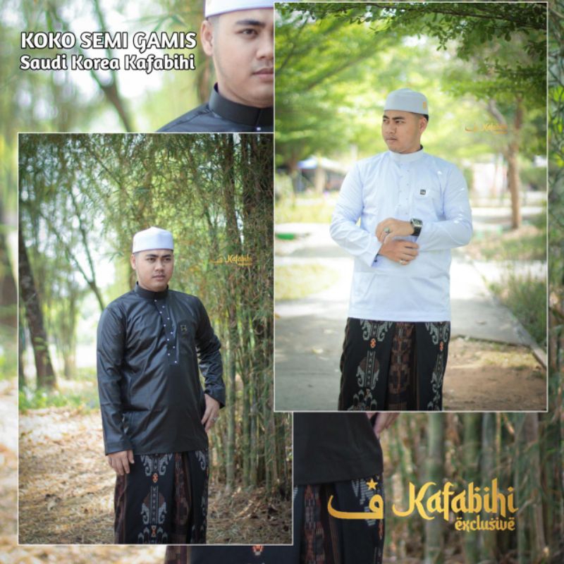 KOKO PUTIH SEMI GAMIS SAUDI KOREA KAFABIHI EXCLUSIVE/BAJU MUSLIM PRIA/KOKO BORDIR RESLETING DALAM