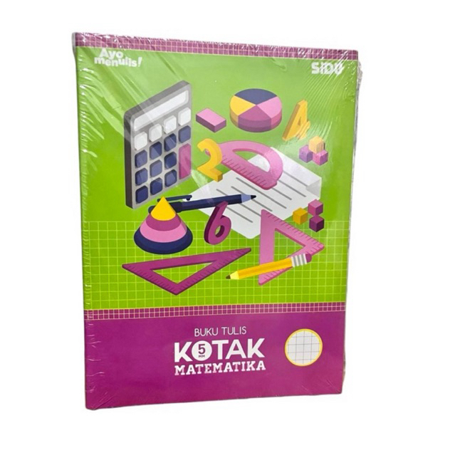 

BUKU TULIS KWARTO/A5 SIDU STRIMIN/KOTAK MATEMATIKA 38 LEMBAR/10 BUKU