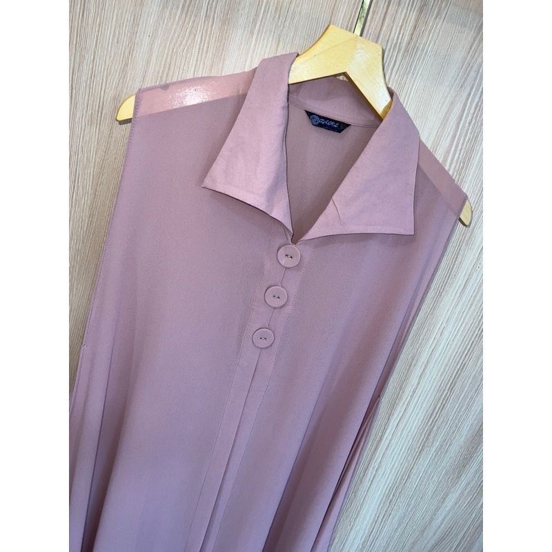 BEST SELLER LONG VEST OUTER CERUTTY / CERUTTY POLOS TANPA LENGAN MODEL KANCING / OUTER HIJAB