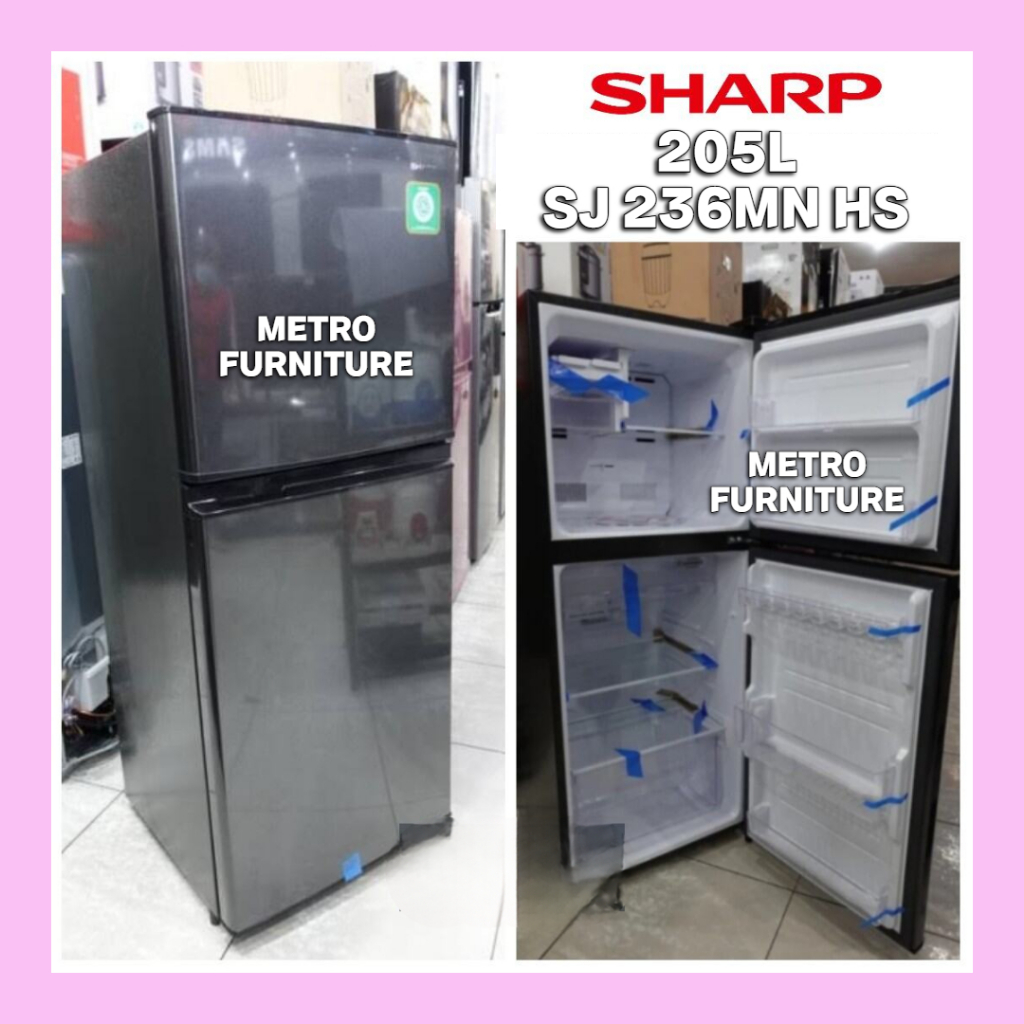 KULKAS SHARP SJ 236 MN HS KULKAS SHARP 2 PINTU TANPA SALJU SJ 236 MN HS