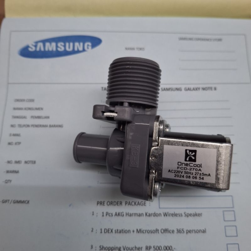 selenoid water inlet mesin cuci PANASONIC