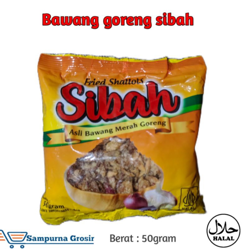 

Bawang goreng kemasan sibah 50gr murah