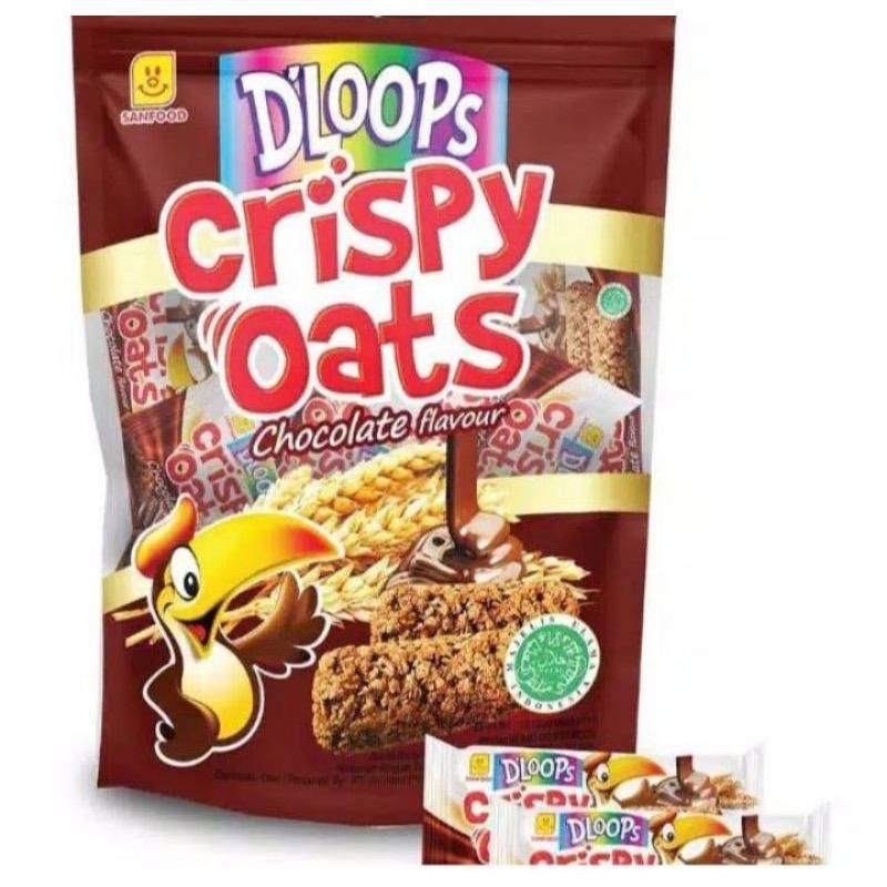 

Dloops Crispy Oat Camilan Oat Rasa Coklat Kemasan 200 gram
