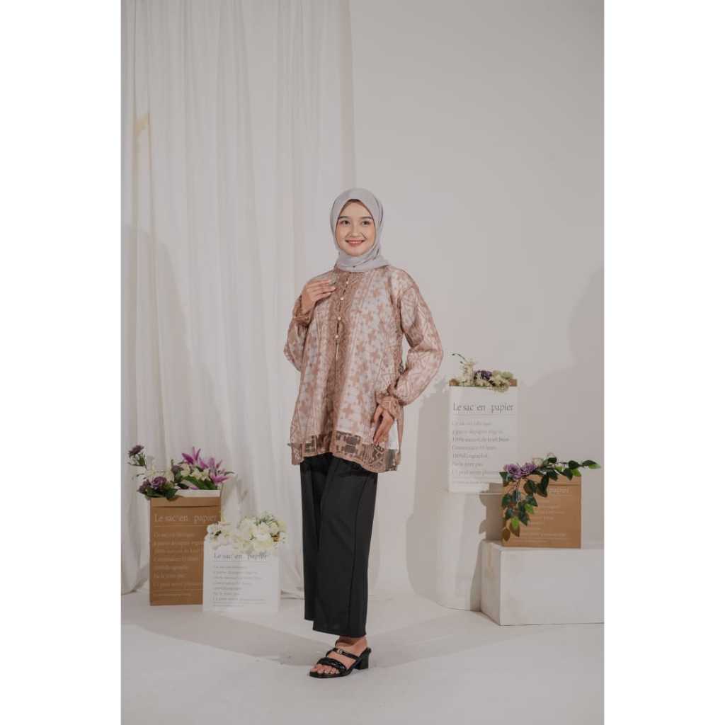 SELLY OUTER BROKAT PAYET VARIAN COKLAT | Outer tile | Outer broklat wanita