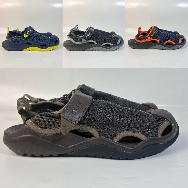 Crocs Swiftwater/Sepatu Sandal Crocs Mesh Swiftwater Pria/Sandal Crocs/Crocs Swiftwater Mesh Pria