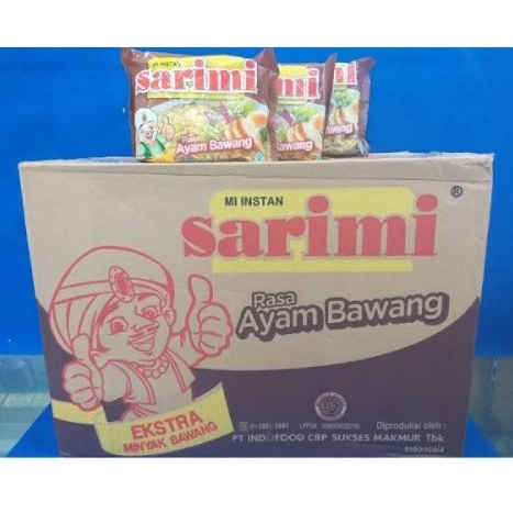 

Mie instan Sarimi rasa ayam bawang 1 karton isi 40 pcs