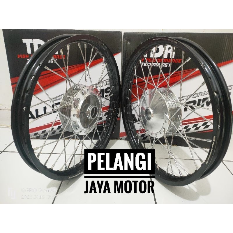 Paketan Velg Tdr Racing Original Motor Supra fit / Supra fit lama / Supra X lama / tromol set jari V