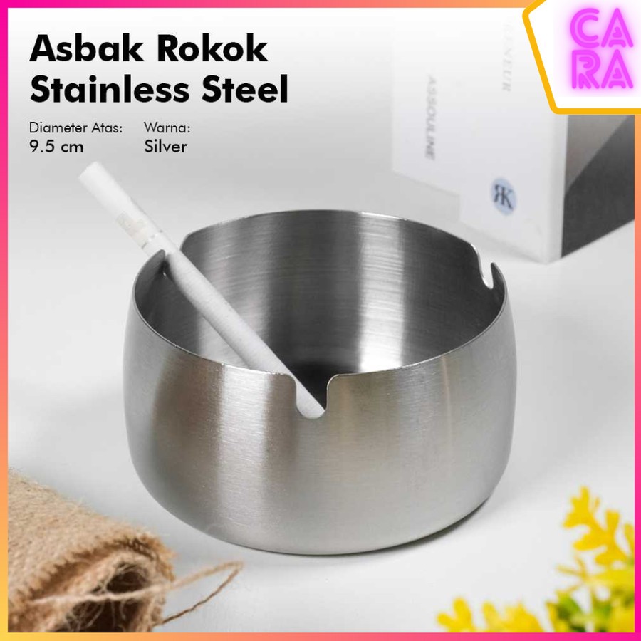 Asbak Ashtray Ash Stainless Steel T9224