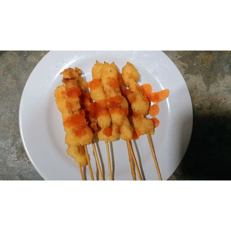 

sate ayam crispy