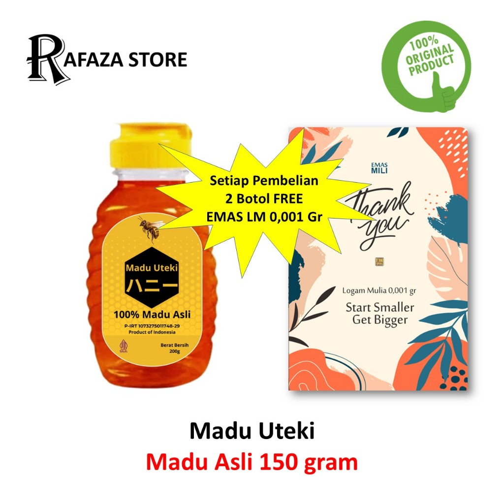 

Madu Uteki Madu Asli Botol 150 Gram