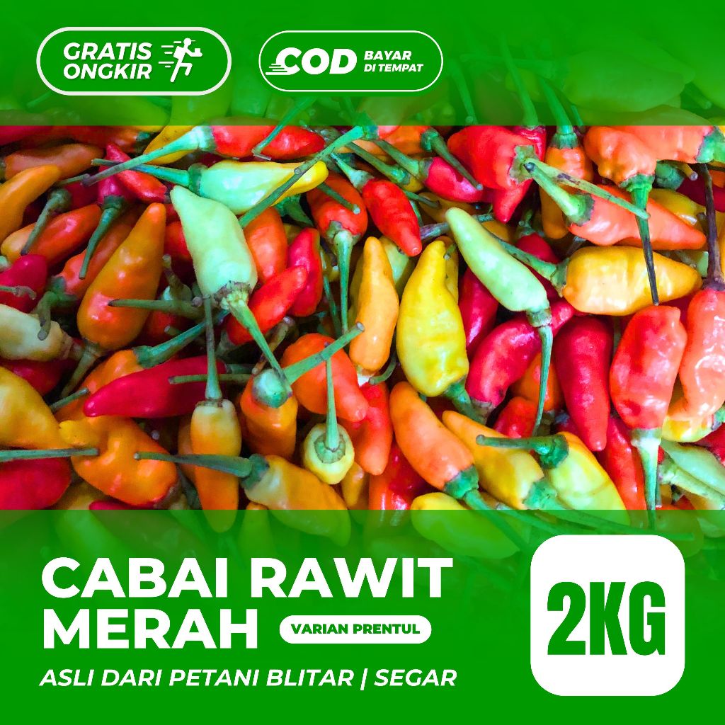 

Cabe/Cabai Rawit Merah 2KG Segar | Asli Dari Petani Blitar