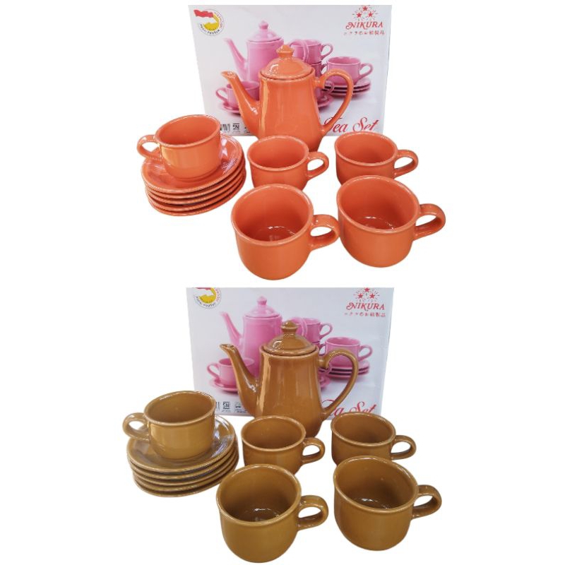 TEA SET NIKURA 5 set cangkir dan teko