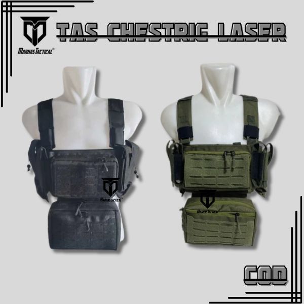 Chest Rig Taktis KRAKEN I Tas Dada Mini Chestrig Modular Hijau Tas Dada Tactical Rompy Body Vest