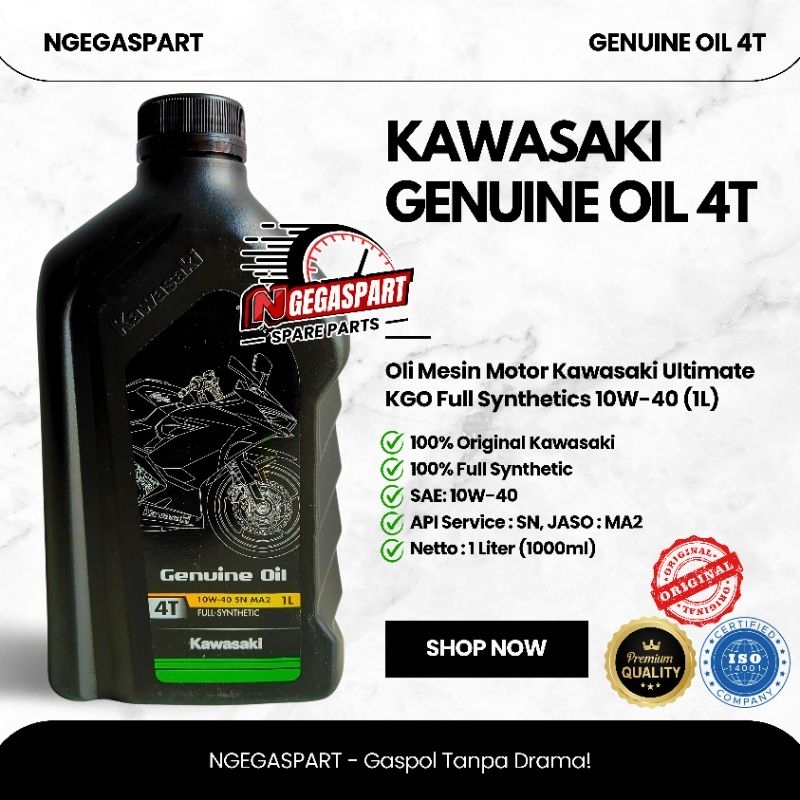 Oli Mesin Motor Kawasaki Ultimate KGO Full Synthetics 10W-40 (1 Liter)