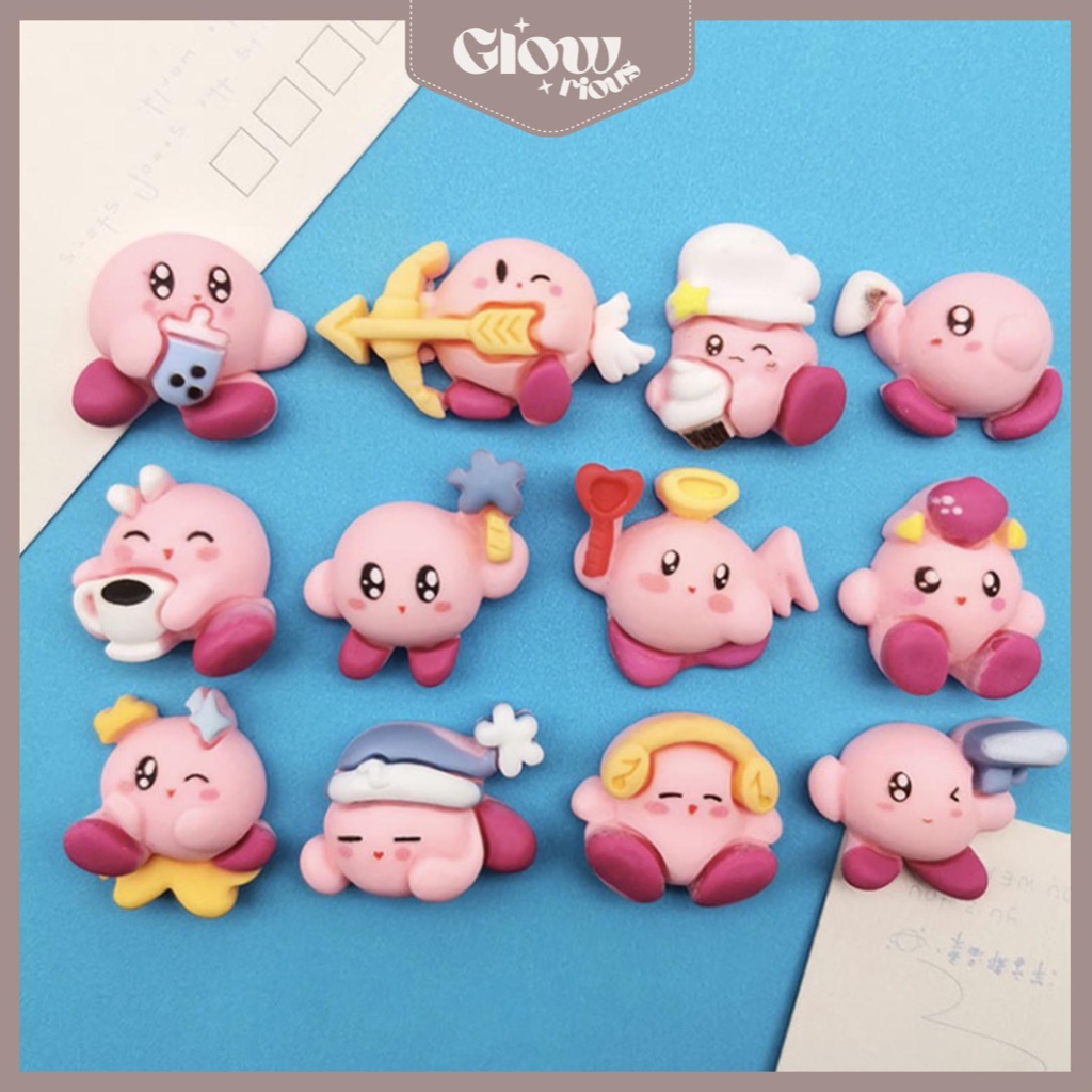 

GR Stiker 3D 1Pcs DIY Dompet Casing HP Edisi Kirby Stiker Timbul Dekorasi Stiker Timbul Mainan Anak