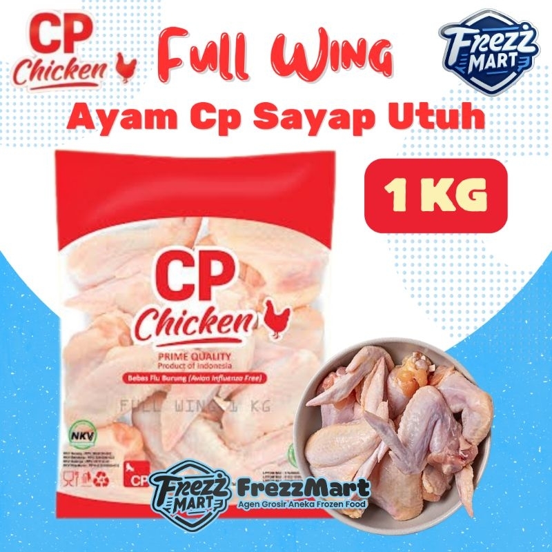 

Sayap Ayam CP Chicken 1kg Full Wing Beku Frozen Food Pack