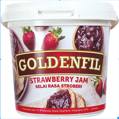 

Selai Goldenfil Blueberry Jam kemasan pabrik 1 kg