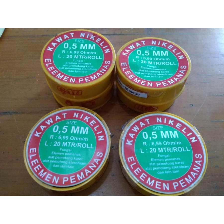 kawat nikelin 0,5 mm nikelin bulat diameter 0,5
