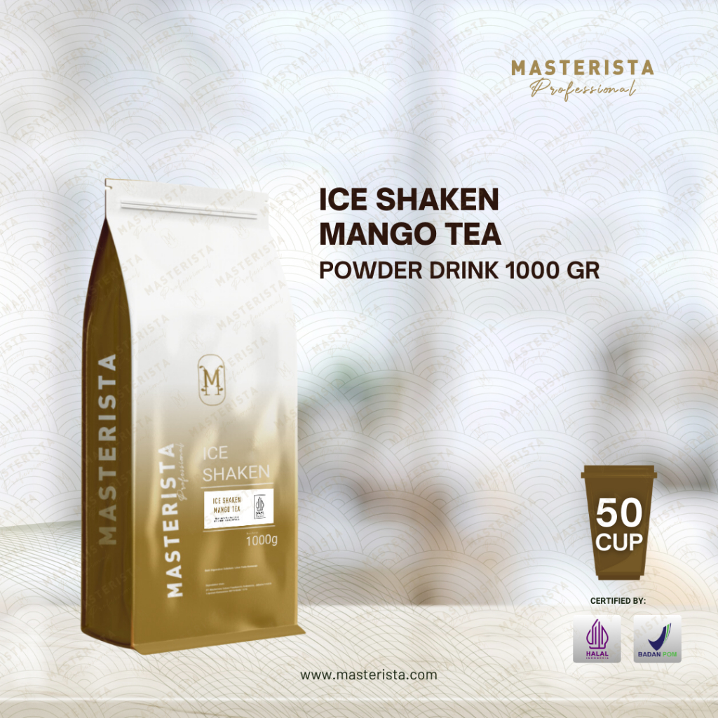 

Bubuk Minuman Masterista Mango Tea 1kg / Bubuk Minuman Rasa Mangga / Bubuk Mango Tea