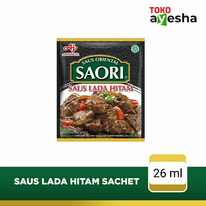 

Saori Saus Lada Hitam 26 ml