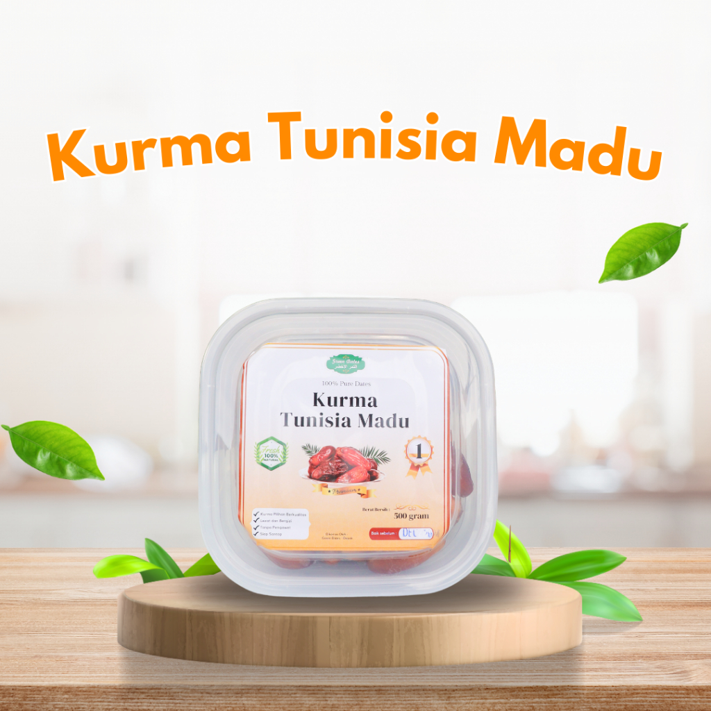 

KURMA TUNISIA MADU ASLI KURMA MANIS SEGAR 500gr