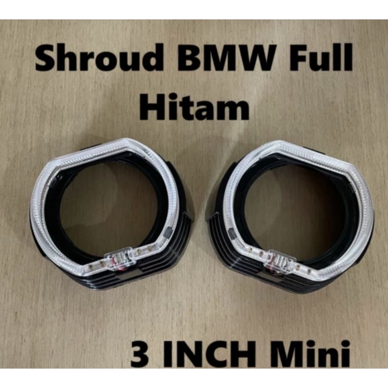 JGL shroud BMW hybrid 2,5 inchi pnp biled 2.5 dan 3inch- Putih AST
