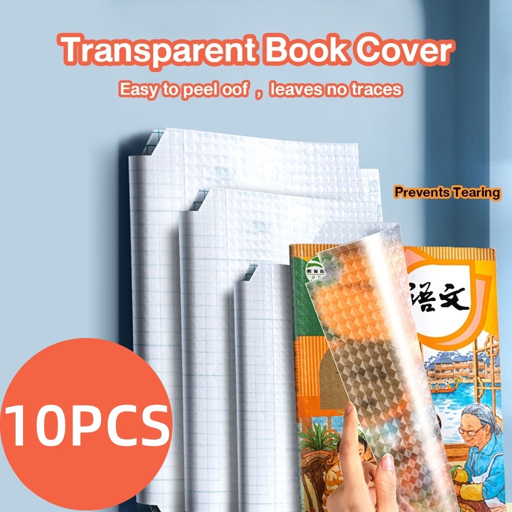 

10pcs SAMPUL BUKU STIKER PVC FILM PELINDUNG BUKU TEKSTIL / Sampul Buku Stiker PVC Plastik TAHAN AIR / Sampul Plastik