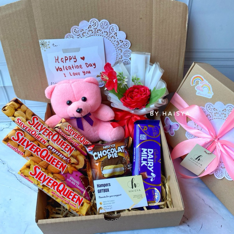 Hampers Coklat / Giftbox hampers anniversary / Hampers Ulang Tahun Cewek