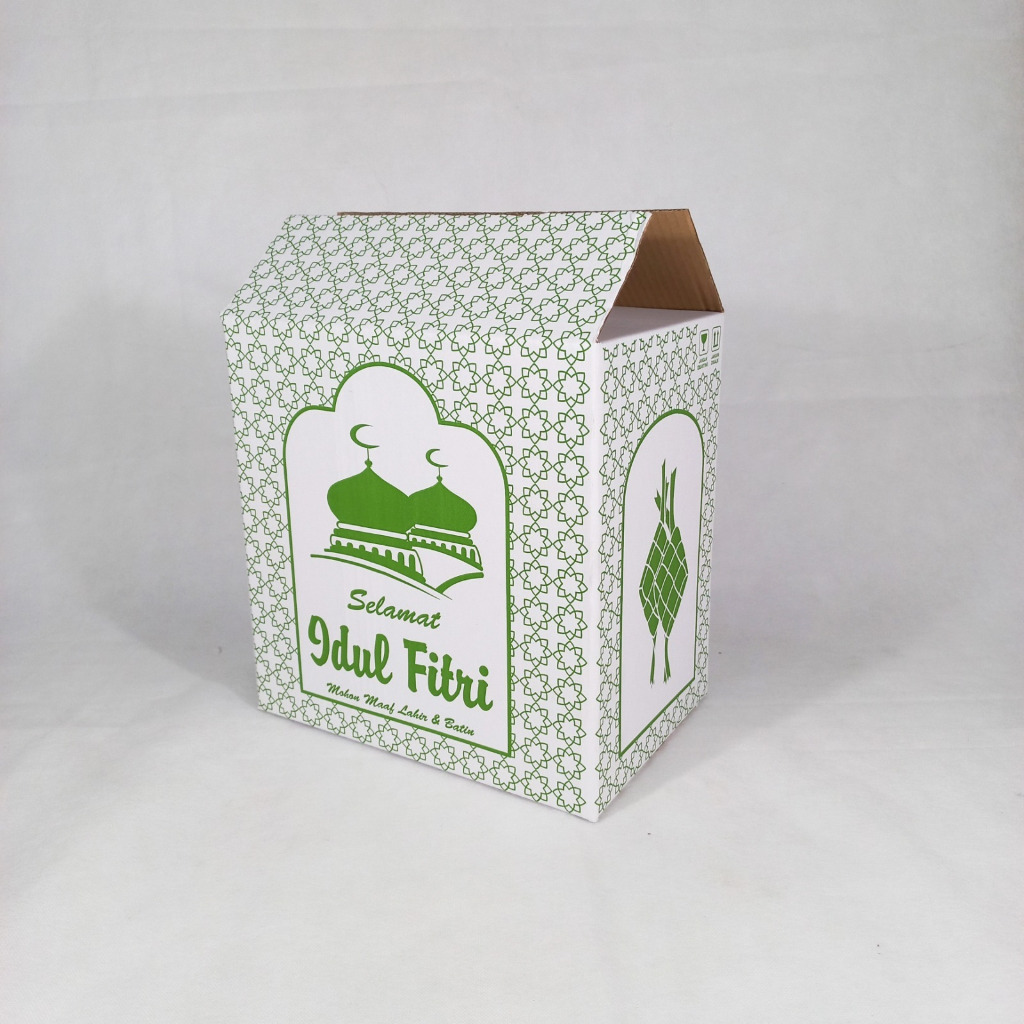 

10 Pcs Box Parcel Hampers Idul Fitri Uk 31x21x31cm Packaging Eid Mubarak Dus Lebaran