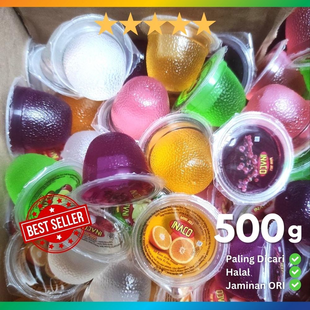 

[EXP 2026] Jelly INACO 500g TERLARIS Jajan Lebaran Aneka Rasa Kemasan Plastik READY